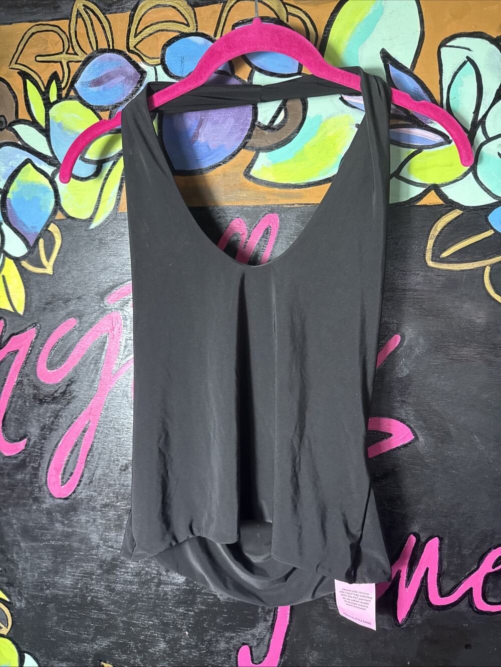 PrettyLittleThing Slinky Halter Top, Black, Size 8 US